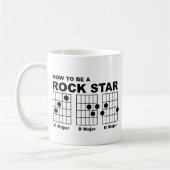 ロックスタギターコード ジョーク マグカップ (左)