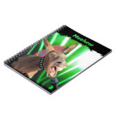 ロックスターおもしろいロバ ノートブック (左側)