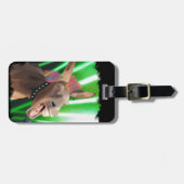 ロックスターおもしろいロバ ラゲッジタグ (正面横)