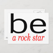 ロックスターである ポストカード (正面/裏面)