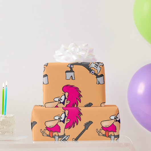 ロックスターになりすましロッカーラッピング紙 ラッピングペーパー