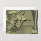 ロックスターになりたい….. ポストカード (正面/裏面)
