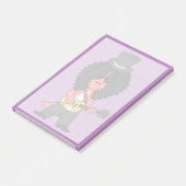 ロックスターに扮したアロサウルスのイラストレーション ポストイット (アングル)