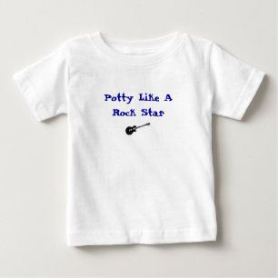 ロックスターのようなポティ – 乳児Tシャツ ベビーTシャツ