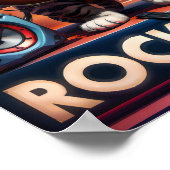 ロックスターのような猫 ポスター (角)