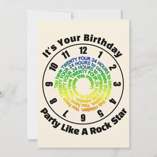 ロックスターのような誕生日パーティーだ シーズンカード (正面)