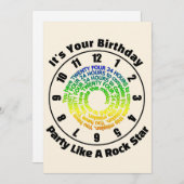 ロックスターのような誕生日パーティーだ シーズンカード (正面/裏面)