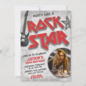 ロックスターのようにパーティしよう 招待状 (正面)