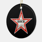 ロックスターのオーナメント(黒い背景) セラミックオーナメント (左)