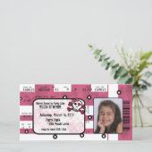 ロックスターのチケットの招待状かサンキューカード サンキューカード (スタンド正面)