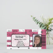 ロックスターのチケットの招待状かサンキューカード サンキューカード (スタンド正面)