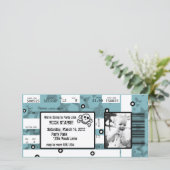 ロックスターのチケットの招待状かサンキューカード サンキューカード (スタンド正面)