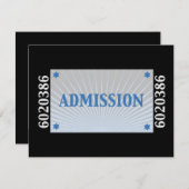 ロックスターのバーの(ユダヤ教の)バル・ミツバーRSVPの応答カード黒の銀 出欠カード (正面/裏面)