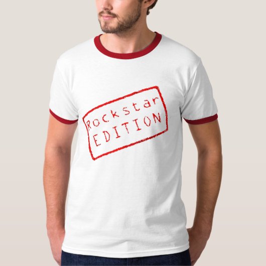 ロックスターのラベル Tシャツ (正面)