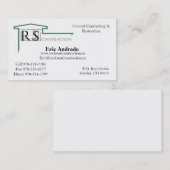 ロックスターのロゴ、ロックスターの建築、エリックAndr… 名刺 (正面/裏面)