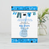 ロックスターのロッカーのベビーシャワーの招待状 招待状 (スタンド正面)