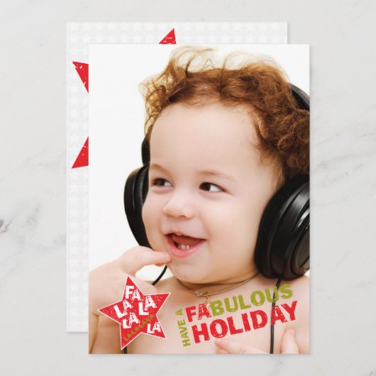 ロックスターの休日の写真カード- FaのLaのLaの歌うこと シーズンカード (正面/裏面)