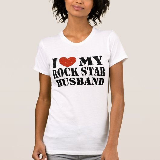 ロックスターの夫が大好き Tシャツ (正面)