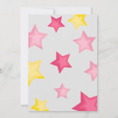 ロックスターの女の子のPeeトレーニングパーティー 招待状 (裏面)