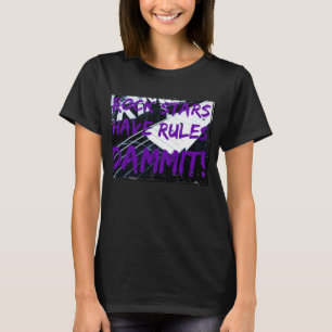 ロックスターの女性のTシャツの規則 Tシャツ
