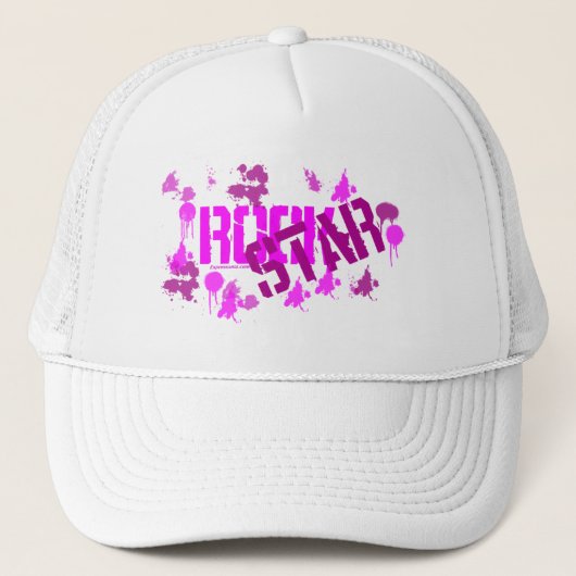 ロックスターの帽子、網の帽子 キャップ (正面)