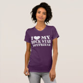 ロックスターの彼氏が大好き Tシャツ (正面フル)