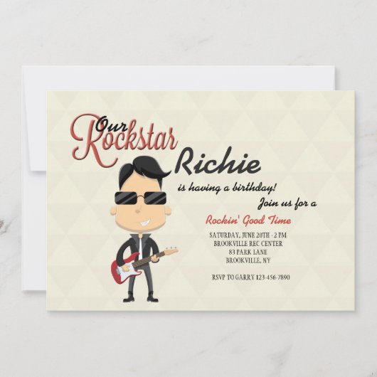 ロックスターの招待状 招待状 (正面)