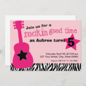 ロックスターの招待状 招待状 (正面/裏面)