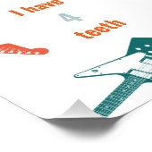 ロックスターの最初の誕生日マイルストーン ポスター (コーナー)