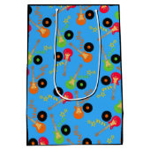 ロックスターの男の子の誕生会 ミディアムペーパーバッグ (裏面)