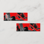 ロックスターの細い名刺 スキニー名刺 (正面/裏面)