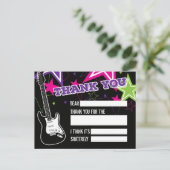 ロックスターの誕生日お礼メッセージ ポストカード (スタンド正面)