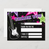 ロックスターの誕生日お礼メッセージ ポストカード (正面/裏面)