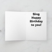 ロックスターの誕生日 カード (内部)