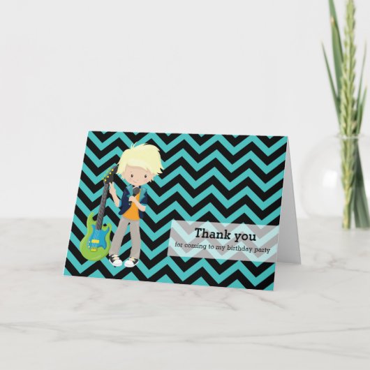 ロックスターは感謝していしています サンキューカード (正面)