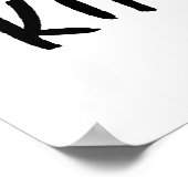 ロックスターインスパイアのタイポグラフィプリントのようなパーティー ポスター (角)