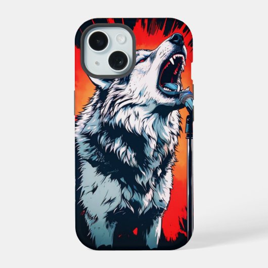 ロックスターウォフィー iPhone 15ケース (裏面)