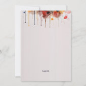 ロックスターエレキギター招待状 招待状 (裏面)