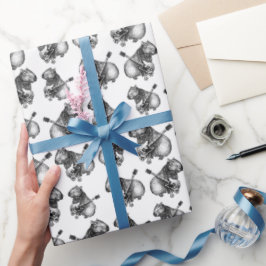 ロックスターカピバラ ラッピングペーパー