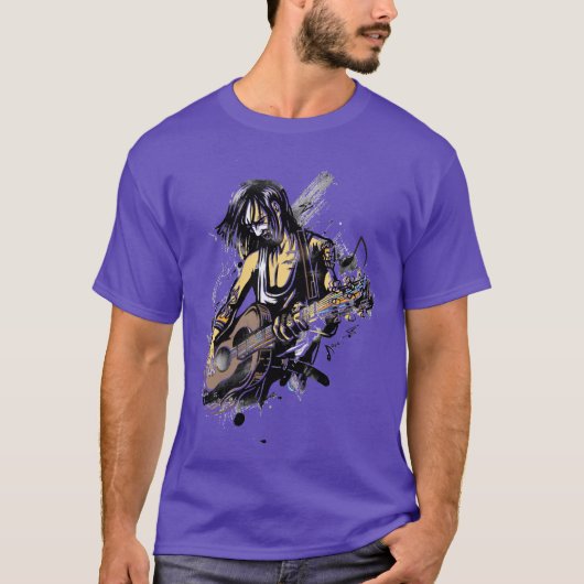 ロックスターガイ遊ズギター Tシャツ (正面)