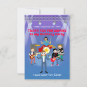 ロックスターガールバンドバースデーパーティー サンキューカード (正面)