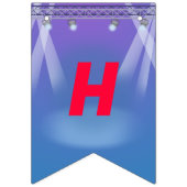 ロックスターガールバンドバースデーパーティー バンティングフラッグ (第2の旗)