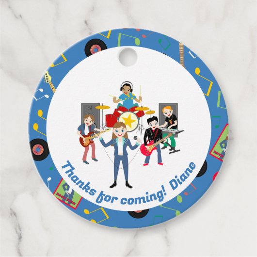 ロックスターガールバンドバースデーパーティー フェイバータグ (正面)