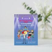 ロックスターガールバンドバースデーパーティー ポストカード (スタンド正面)