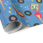 ロックスターガールバンドバースデーパーティー ラッピングペーパー (ロールコーナー)