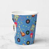 ロックスターガールバンドバースデーパーティー 紙コップ (裏面)