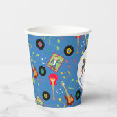 ロックスターガールバンドバースデーパーティー 紙コップ (正面)