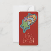 ロックスターキッズドードルスクールバレンタイン ノートカード (正面)