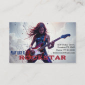 ロックスターギターインストラクター 名刺 (裏面)