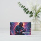 ロックスターギターインストラクター 名刺 (スタンド正面)